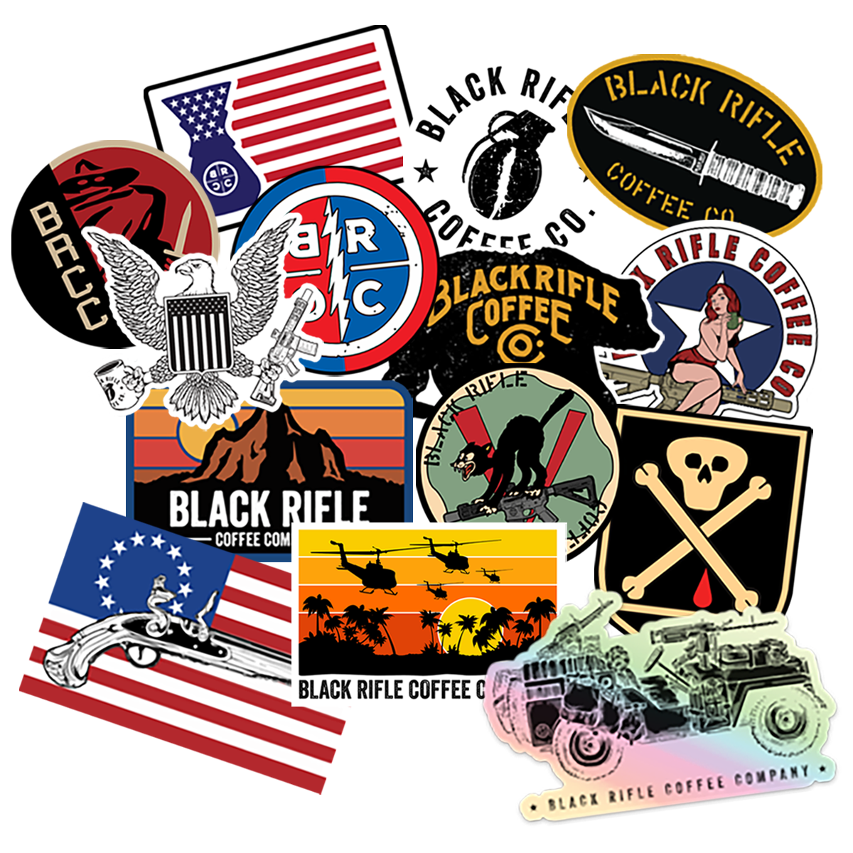 Blackout Coffee Logo Vinyl Decal - Badge